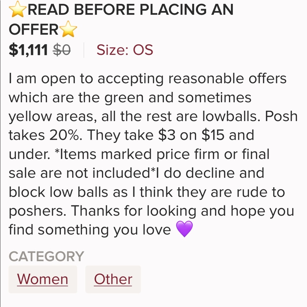 ⭐️CHART FOR MAKING FAIR OFFERS ⭐️ - Picture 2 of 2